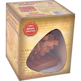 Logica Puzzles Art. Mega Shooting Star - 3D Wooden Puzzle Game - Difficulty Level 5/6 Incredible - Leonardo da Vinci Collection