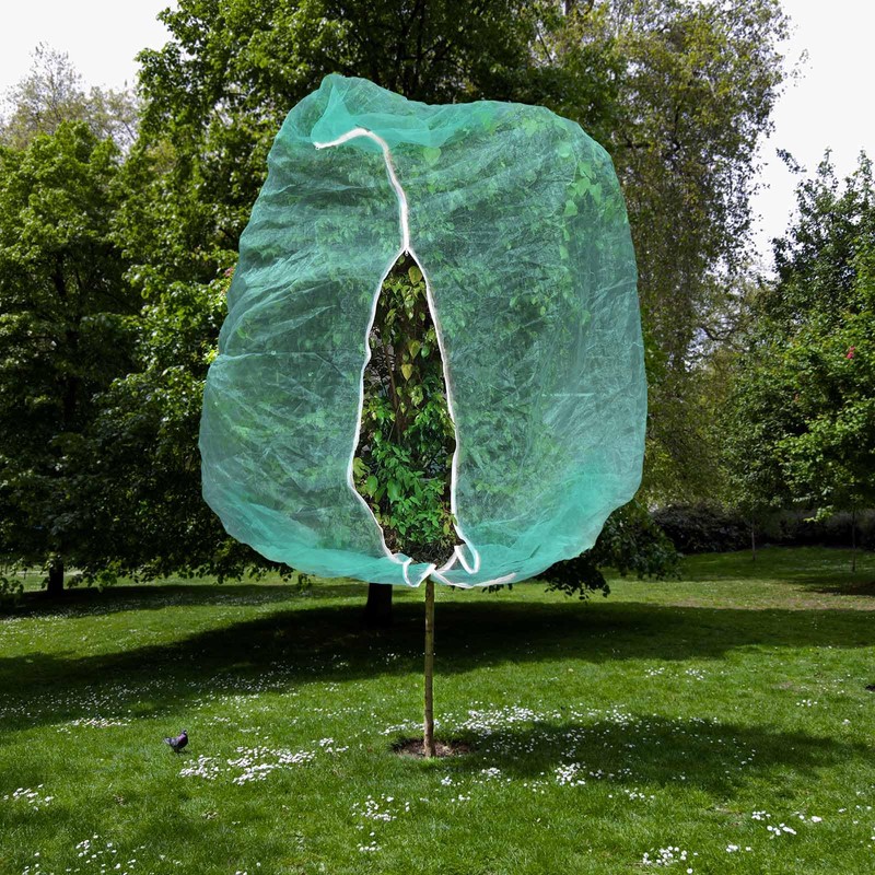2pcs 10ftx10ft Large Fruit Tree Netting Bags, Bird Netting Cover