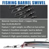 Fishing Barrel Swivel with Double Safety Snaps Brass Fishing Swivels