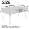 QSLKI Lace Tablecloth, Floral Tablecloth White Rectangle Tablecloth with Elegant