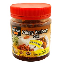 Deli Mas Crispy Anchovy Chili 6 oz (Pack of 6)