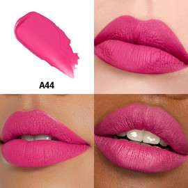 HANLADY Bright Pink Lipstick Long Lasting Lipsticks for Women Pigmented Smudgeproof Transferproof Vegan Cruelty Free Lip Makeup, A44 Hate Wave