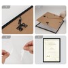 Hoikwo Pack of 3 Picture Frames A4 Modern Black Photo