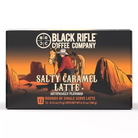 Unbranded Black Rifle Coffee Company Salty Caramel Latte K Cups Pods, Medium Roast, 12 Ct