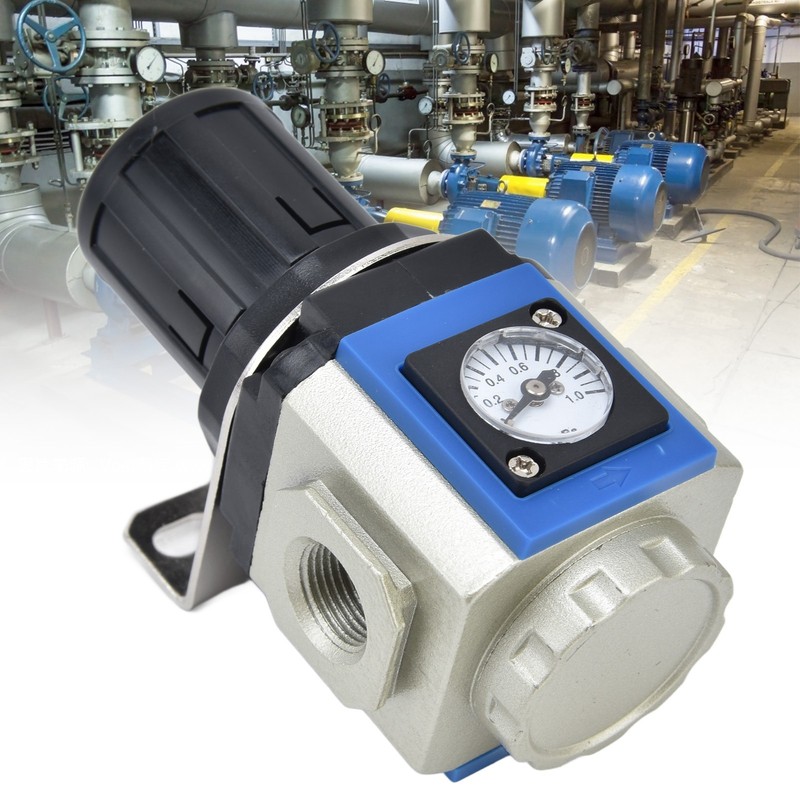 Air Compressor Regulator Aluminum Alloy Pressure Regulating Valve with Gauge