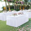 6 Pack White Table Cloth for 6 Foot Rectangle Tables