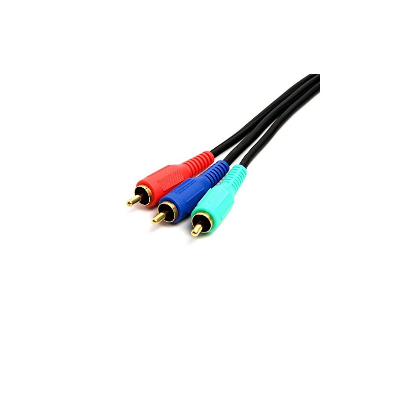 Video/Audio 3 RCA Bundled Cables for Component Video, 25 Feet