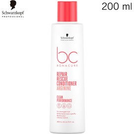 BONACURE - Repair Rescue Acondicionador Arginina 200 ml, para Cabello Dañado, Acondicionador Hidratante, Mejora Peinabilidad, Sensación de Ligereza, con Queratina Vegana, Brillo Luminoso