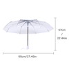VALICLUD Folding Umbrella Automatic Transparent Umbrella Auto Open Foldable Umbrella