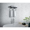 Recycled Glass Mosaic Tile: Arabesque Lantern Pattern, Carrara Marble Look,
