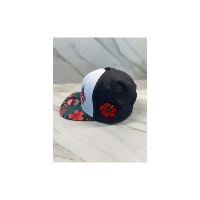 Coqui Puerto RICO Flower Cap Snapback