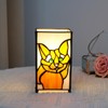 KIPHEPI Orange Cat Small Table Lamp for Bedroom Nightstand, Bedside