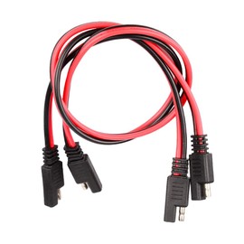 HUIQIAODS SAE to SAE Extension Cable 14 Gauge 2 Pin Quick Disconnect Audiopipe Polarized Wire Harness SAE Polarity Reverse Adapter for Solar Panel Trickle Charger 2 PCS