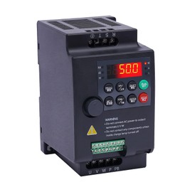 Variable Frequency Drive, 2.2KW 220V AC Frequenzumrichter Transformator Einphasiger, Single Phase to 3 Phase, 3HP 10A VFD Control Inverter, for Spindle Motor, Drill Press, CNC, HVAC, Lathe