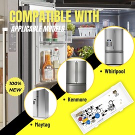 New 1 PCS W10515058 LED Light Compatible with Whirlpool Kenmore Maytag Freezer Refrigerator, Replaces WPW10515058, W10522611, W10465957, AP6022533 PS11755866, WPW10515057, Red 1 Pack