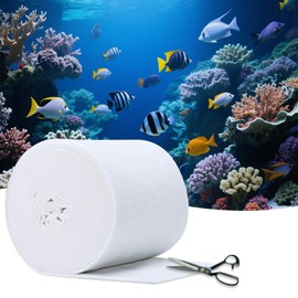 Demiwise Aquarium Polishing Filter Pad-Ultra Fine 100 Micron Filter Floss for Crystal Clear Water,Cut-to-Size Filter Media for Fish Tank,Safe for Fish/Reef/Turtles(24" x 36", 1 Pack)