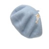Zasy Boina de lana para mujer, estilo casual, francés, gorro