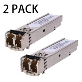 Pack of 2 1.25G 850nm Multimode SFP LC Transceiver Fibre Optic Module 550 Metres 1000Base-SX LC MMF for Cisco GLC-SX-MMD/SX-MM/SFP-GE-S,Fortinet,Ubiquiti UniFi UF-MM-1G,Mikrotik,Meraki MA-SFP-1GB-SX