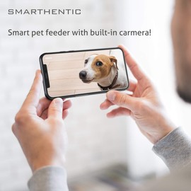 Smart Pet Feeder, Programmable Portion Control with Built-in HD Video Camera and Bowl, Automatic Cat Feeders, WiFi Camera, APP Control, Dry Food Dispenser, Puppy Supplies, Voice Recorder