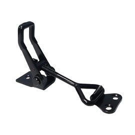 Voittozege 12Pcs 100 Kg 220 Lbs Adjustable Toggle Clamp, Quick Release Pull Clamps Latch Metal Door Pull Latch, Heavy Duty Toggle Lock for Door, Cabinet, Box Case Trunk, Jig, Model No. 4001 (Black)