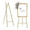 Heavy Duty Large Easel Stand for Mirror Display Wedding Sign(Gold