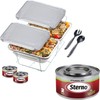 Sterno Buffet Kit Disposable Chafing Dish Buffet Set - Chafing