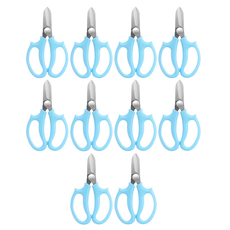 10 Piece Garden Flower Scissors, Sharp Stainless Steel Floral Shears,