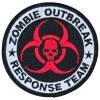 Unbranded ZOMBIE OUTBREAK RESPONSE TEAM BIOHAZARD SKULL TACTICAL SWAT RED
