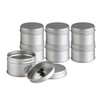 Pack of 12 Small Spice Jars with Extra Inner Lid, Provides