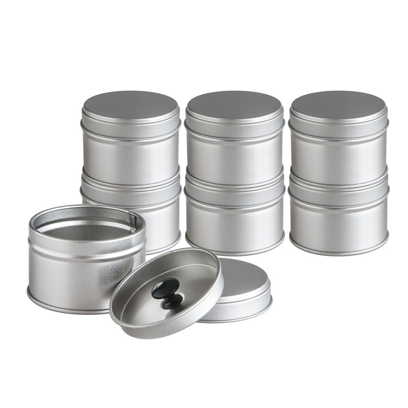 Pack of 12 Small Spice Jars with Extra Inner Lid, Provides