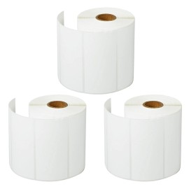 etoner-hub 3 Rolls 4X2 Direct Thermal 2250 Labels For Zebra 2844 Eltron Rollo Printer