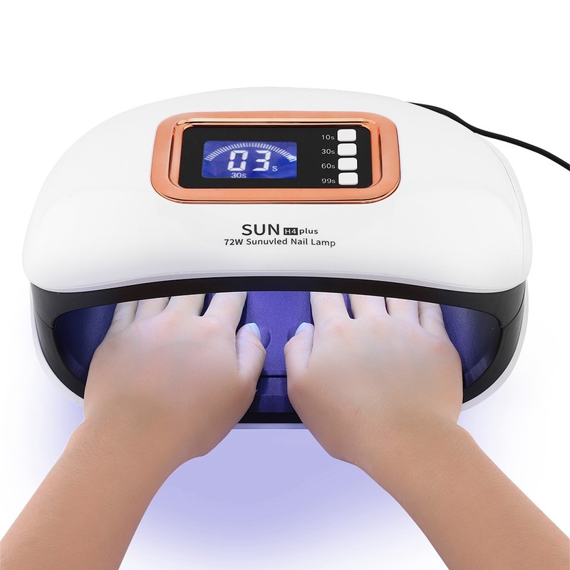 72W Powerful UV LED Nail Lamp for Curing Nail Gels