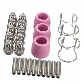 SHINEOFI 1 Set Welding Kit with Nozzles Electrodes and Holders Durable Accessories for Plasma Cutter Easy to Assemble High Abrasion Resistance and Stable Installation