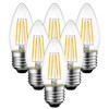 ANWIO B11 LED Filament Bulb E26 Candelabra Base 4.5W(60W Equivalent),