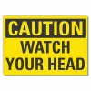 LYLE CAUTION WATCH YOUR HEAD Sign, 10 x 14 Sign,Self-Adhe