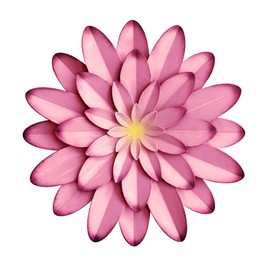 AHYS - Arte de pared de metal para decoración de pared de metal para interiores y exteriores, decoración de pared de metal para sala de estar, recámara, baño, jardín, 12 pulgadas, color rosa