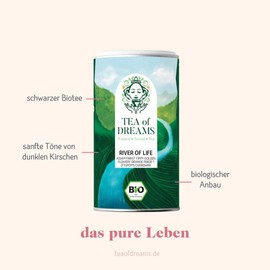 Black Tea Organic | "River of Life" | Assam Finest (FTGFOP1) Chardwar | Loose Tea | 120g