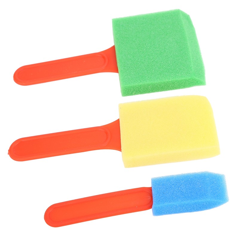 26pcs Kids Painting Supply Brushes Sponge Paint Brush Toy Seal