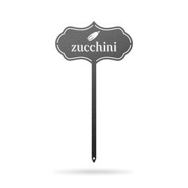 RealSteel - Seed & Plant Markers - Indoor/Outdoor Herb Garden Stakes - Elegant Fruit/Vegetable Seed Labels - Durable Plant Tags for Pots - Classy Design for Farmhouse/Greenhouse (Zucchini)