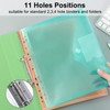24PCS Binder Pocket Plastic File Folder A4 Waterproof Binder Folders