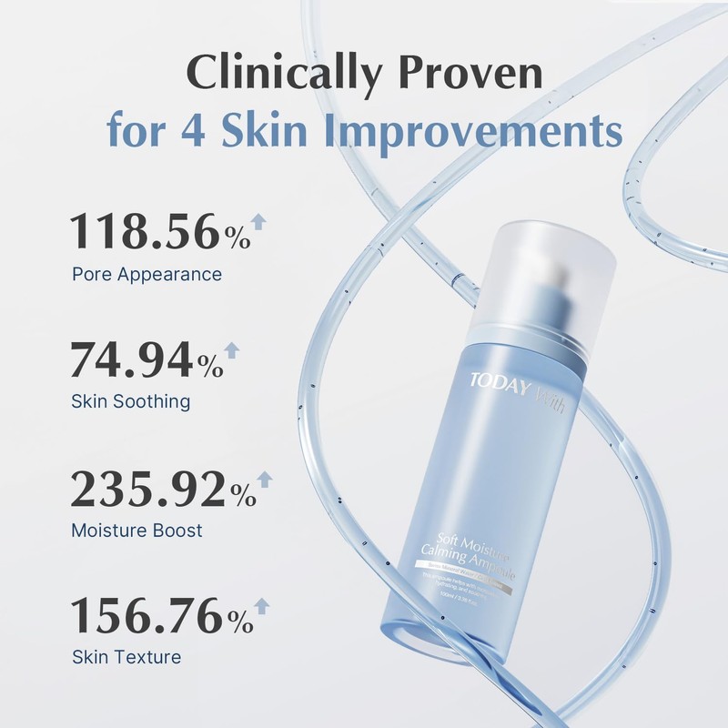 【TODAY With】 ソフト モイスチャー カーミング アンプル 100ml / 美容液 さっぱり