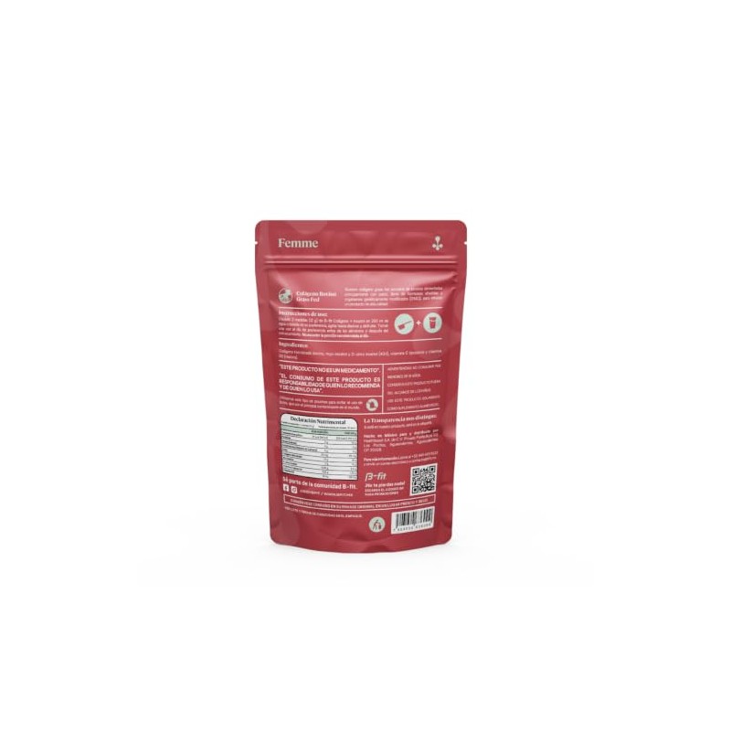 B-FIT Colágeno + Myo D-Chiro Inositol 40:1 en Polvo Suplemento