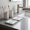 6 PCS Water Absorbing Stone Tray for Sink, 4" X