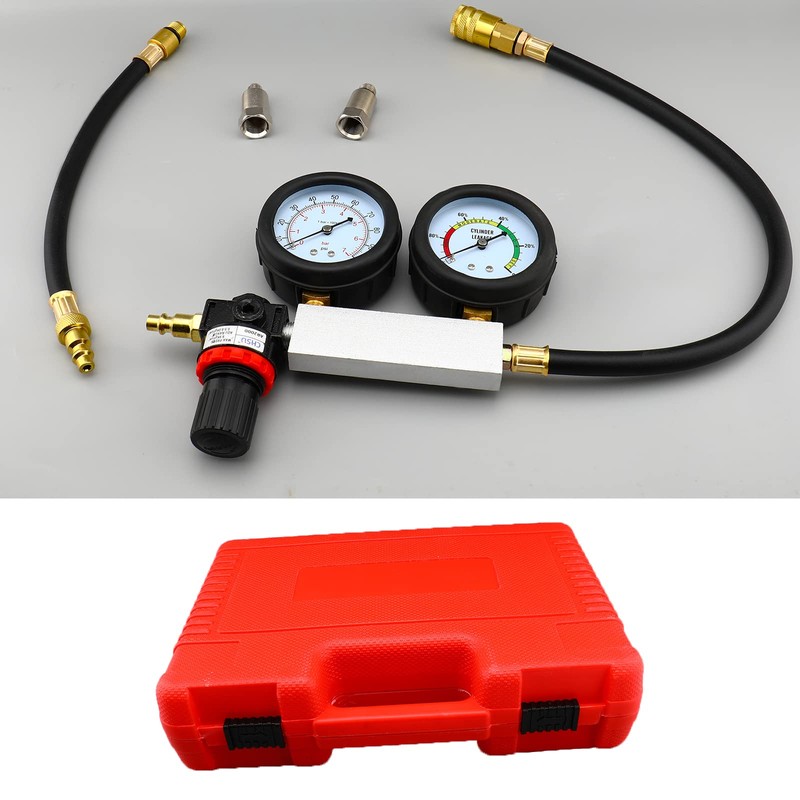 New Cylinder Dual Gauge Leakdown Tester, Engine Cylinder Leak Down