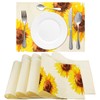 Tegeme Sublimation Blank Placemats Mats White Burlap Placemats Washable Placemats