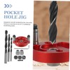 LALAFINA 1 Set Pocket Hole Jig Tool Accessory for Drill