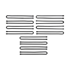 Nite Ize Original Gear Tie - 12-Inch Reusable Rubber Twist Tie - Reusable Gear Ties - Electric Cord Organizers - Twist Ties for Cords - Reusable Zip Ties - Black, 12-Inch, 12 Pack