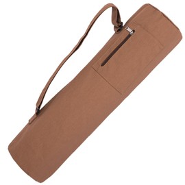 Baestappy Cotton yoga mat bag with Pockets and Adjustable Strap - Full Zip Cargo Yoga Mat Carrier Bag - Bag for 1/4" 1/3" Thick Yoga Mat