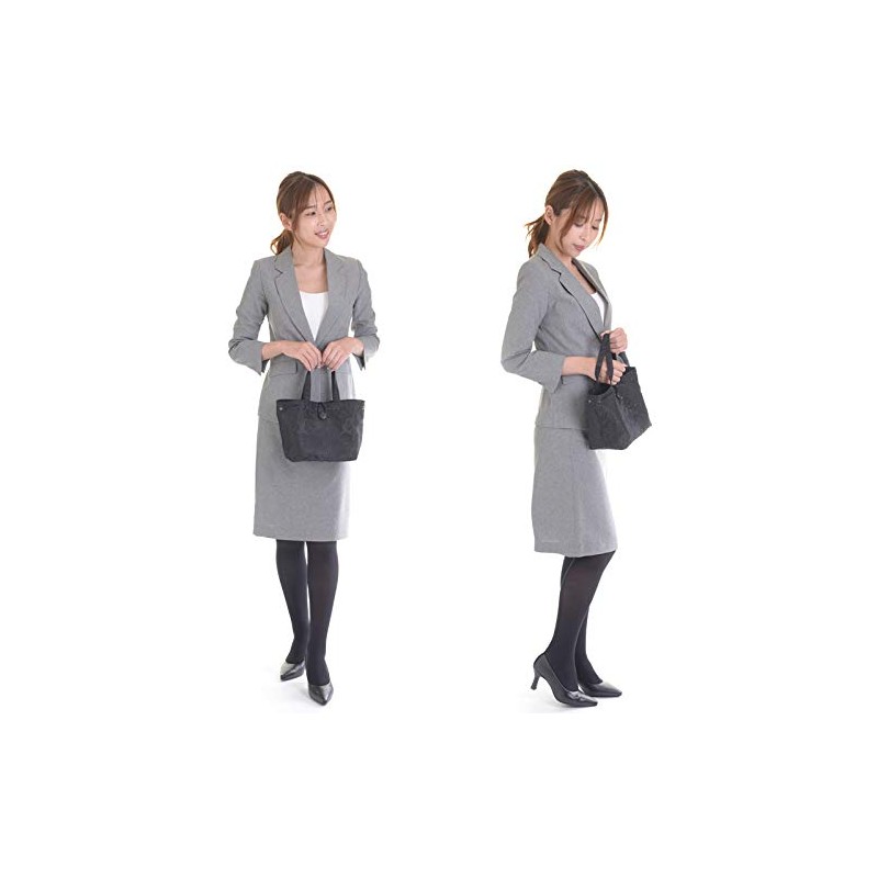 Aurora Formal Bag with Gusset, Made in Japan, Black Formal