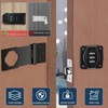 YanBous Hasp Lockable 4 Inch Security Hasp, Combination Lock, Door